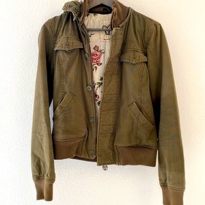 TNA maverick fitted bomber jacket